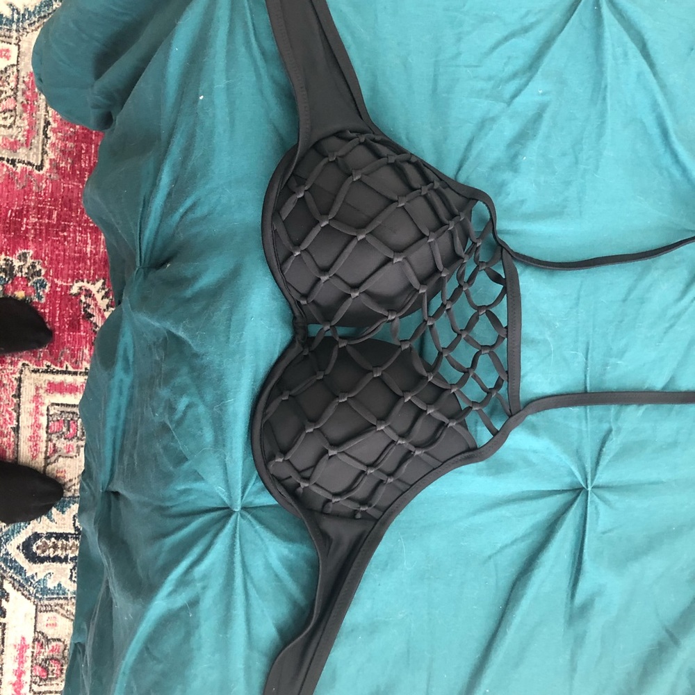 Black swim top
